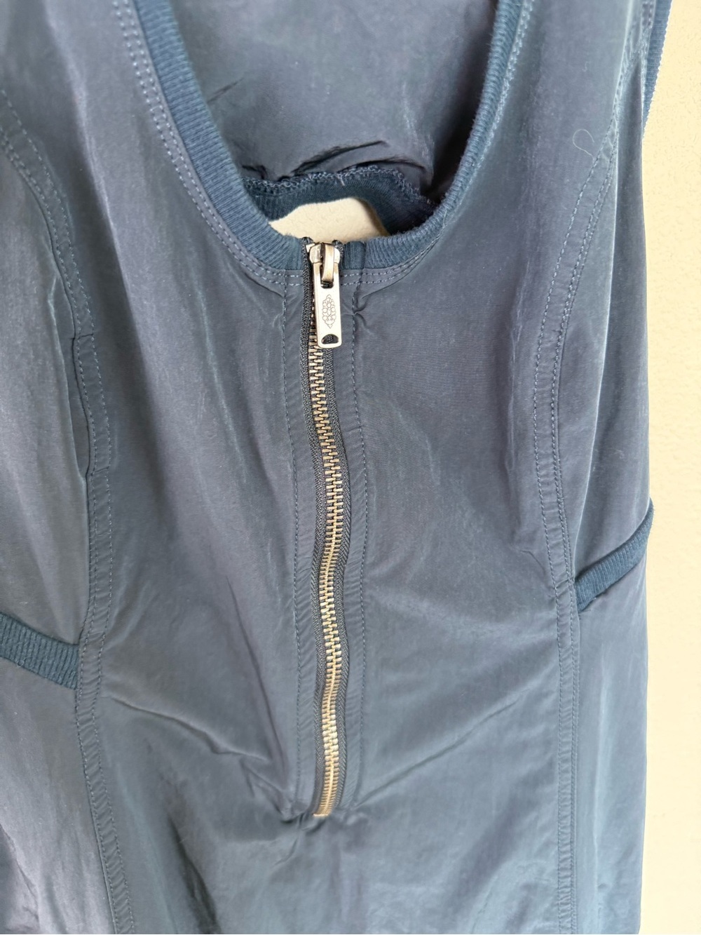 FREE PEOPLE FP Movement Over Under Jumpsuit Midnight Navy Blue Casual Women’s XS - Picture 7 of 16